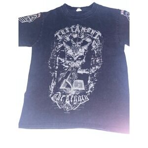 Vintage Testament March Into North America 2010 T Shirt Black Graphic Band Tee